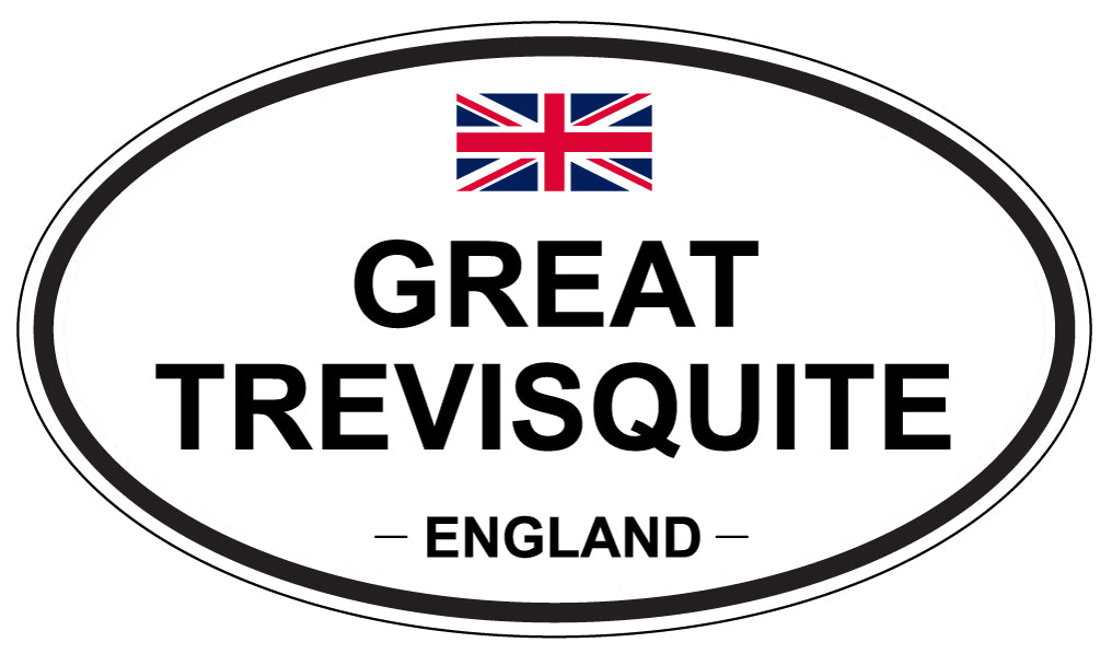GREAT TREVISQUITE, ENGLAND - Oval Sticker