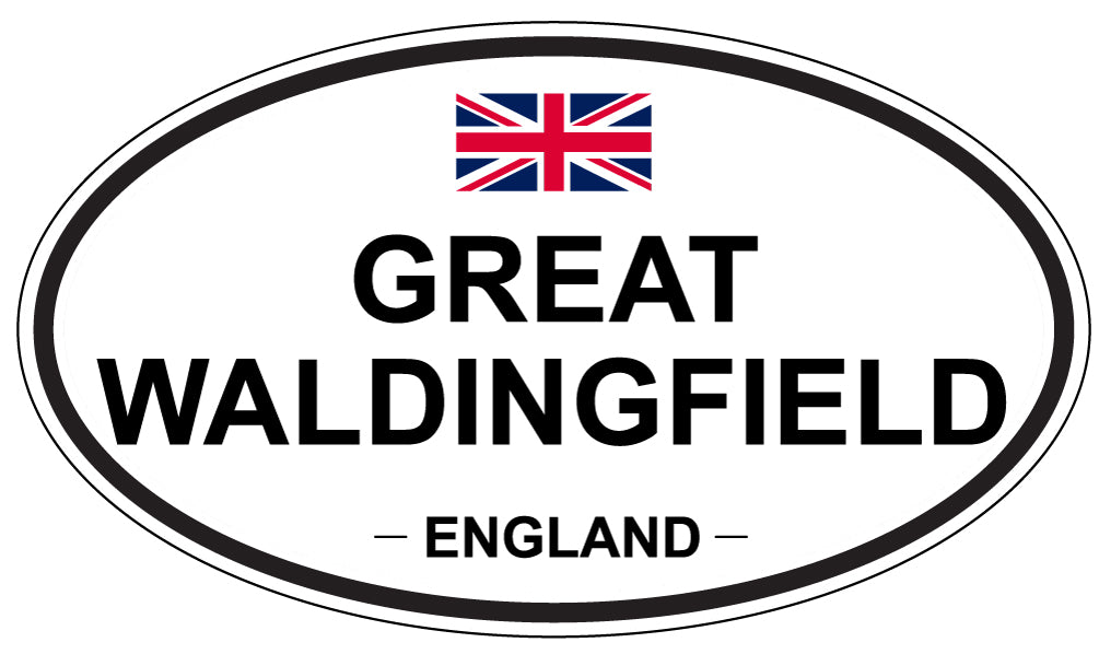 GREAT WALDINGFIELD, England - Oval Magnet