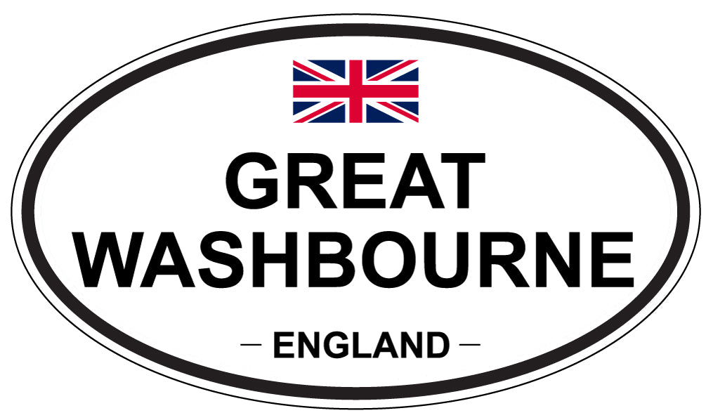 GREAT WASHBOURNE, England - Oval Magnet