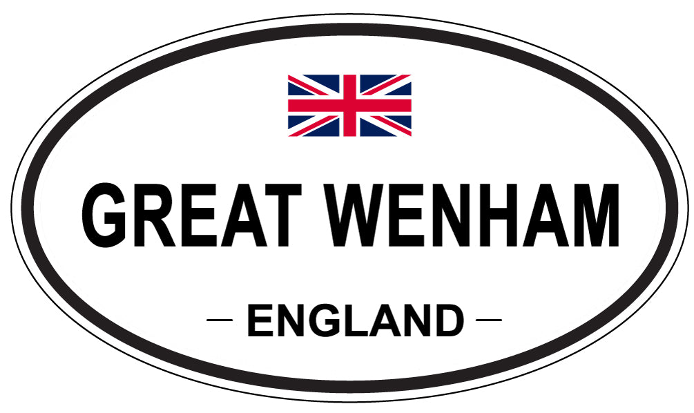 GREAT WENHAM, England - Oval Magnet