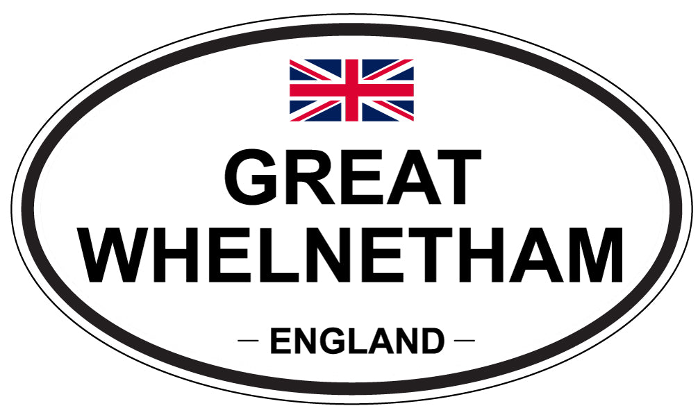GREAT WHELNETHAM, England - Oval Magnet
