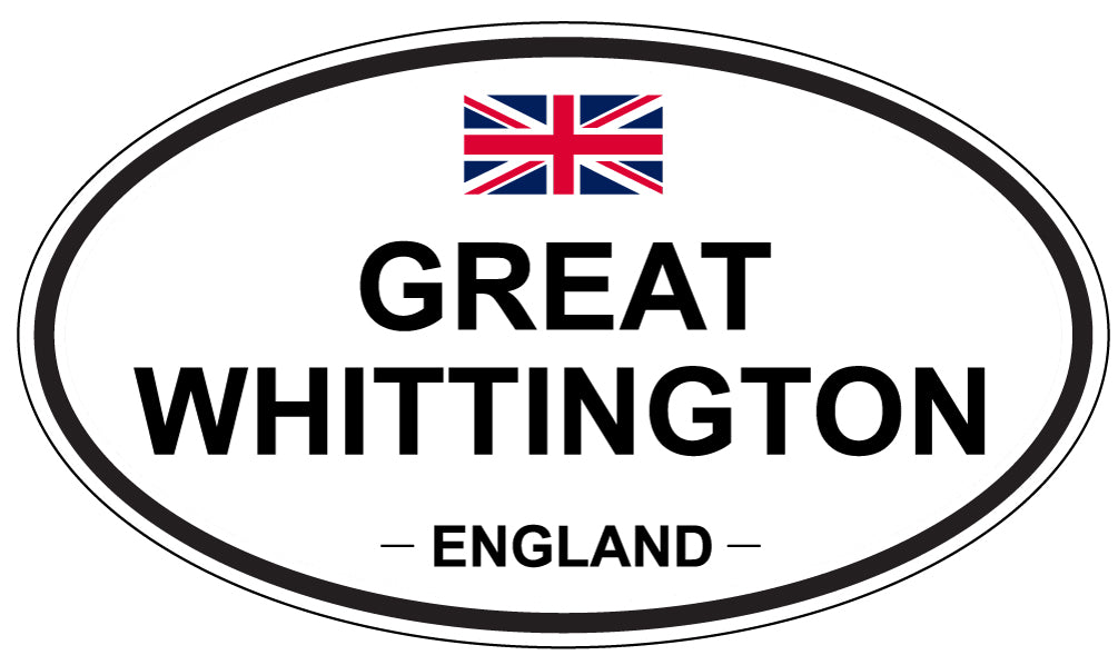 GREAT WHITTINGTON, ENGLAND - Oval Sticker