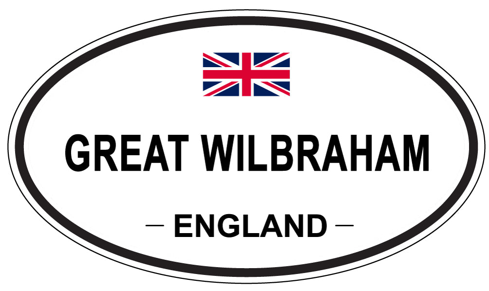 GREAT WILBRAHAM, ENGLAND - Oval Sticker