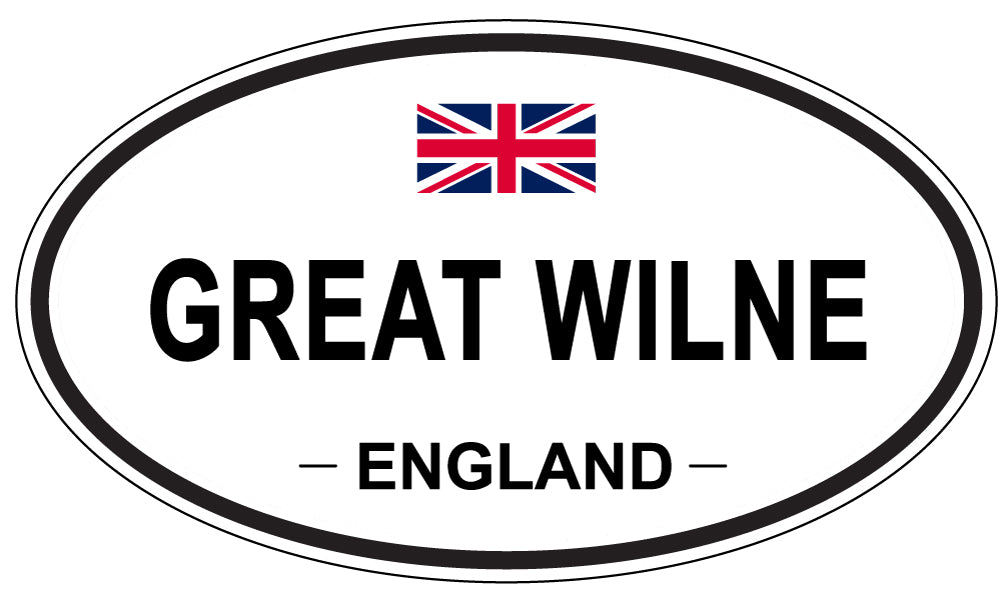 GREAT WILNE, ENGLAND - Oval Sticker