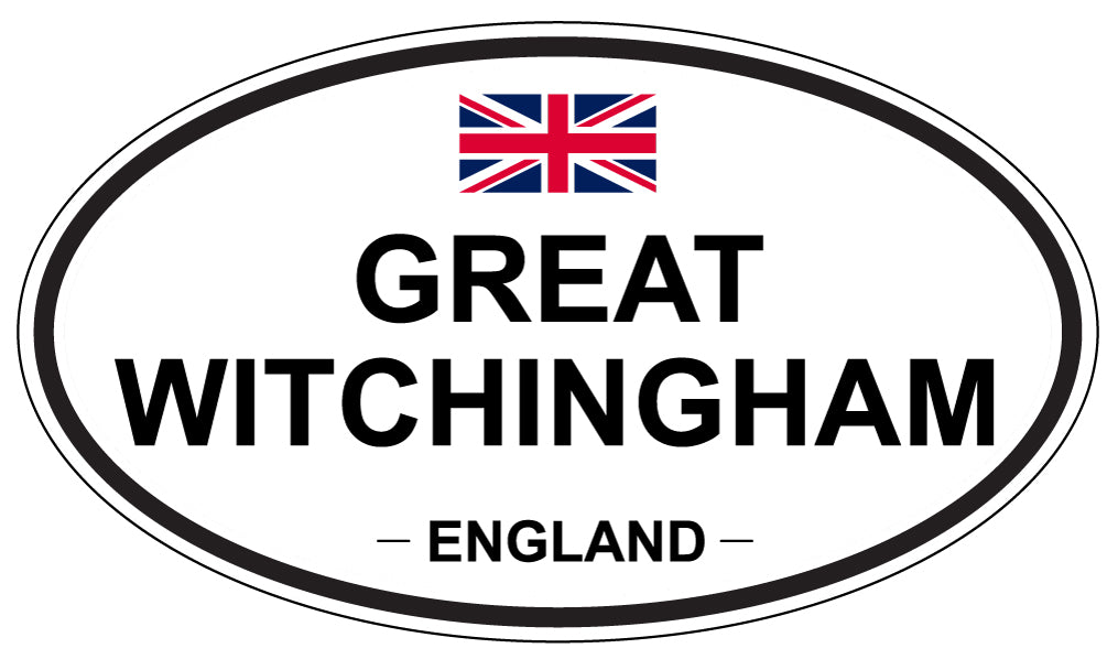 GREAT WITCHINGHAM, England - Oval Magnet