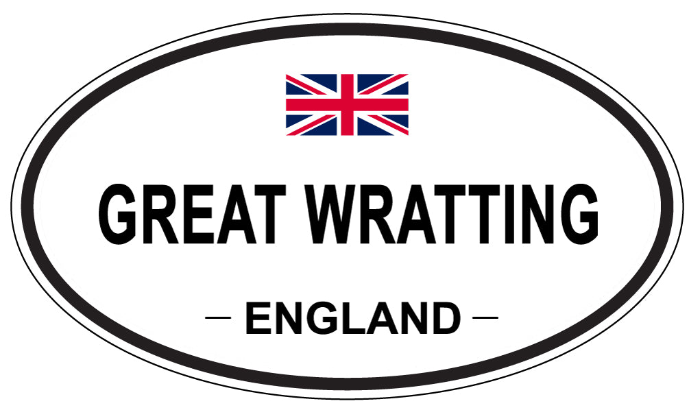 GREAT WRATTING, England - Oval Magnet
