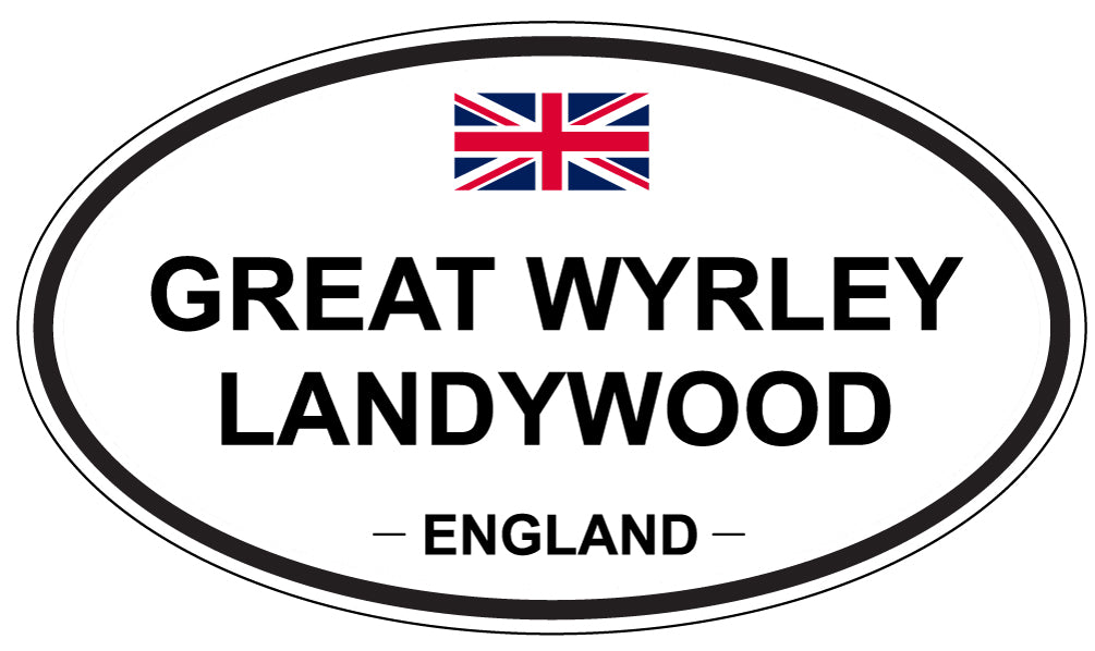 GREAT WYRLEY LANDYWOOD, ENGLAND - Oval Sticker