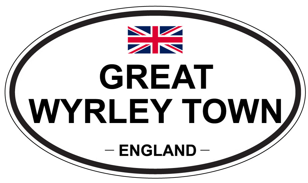 GREAT WYRLEY TOWN, England - Oval Magnet