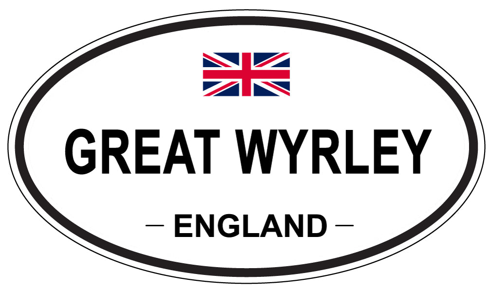 GREAT WYRLEY, ENGLAND - Oval Sticker