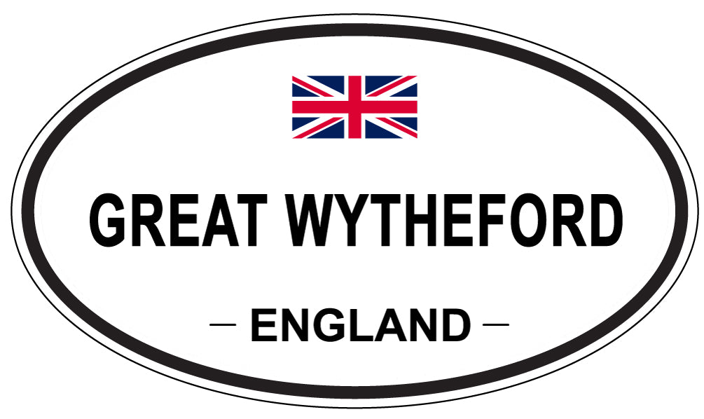 GREAT WYTHEFORD, ENGLAND - Oval Sticker