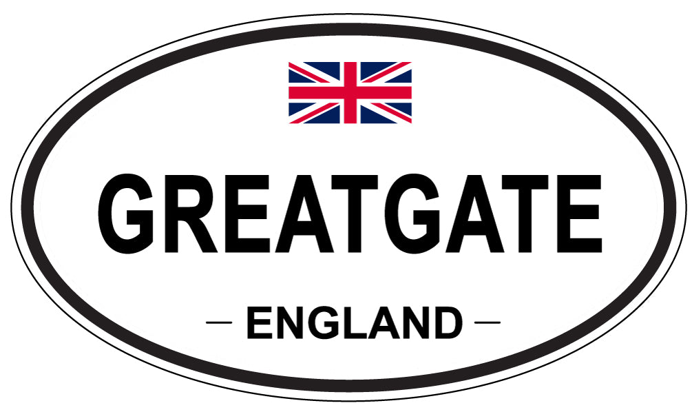 GREATGATE, England - Oval Magnet