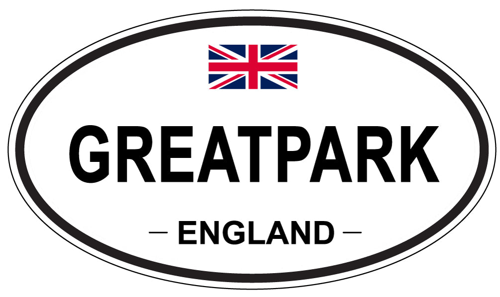 GREATPARK, ENGLAND - Oval Sticker