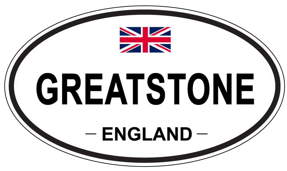GREATSTONE, ENGLAND - Oval Sticker