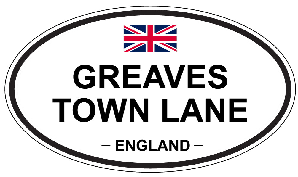 GREAVES TOWN LANE, England - Oval Magnet