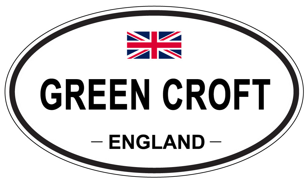 GREEN CROFT, ENGLAND - Oval Sticker