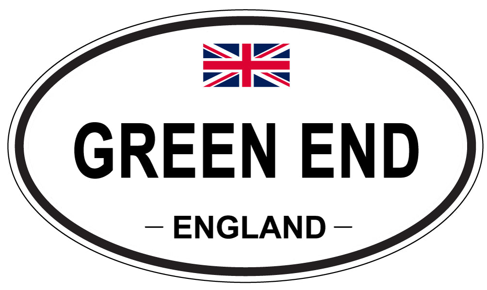 GREEN END, ENGLAND - Oval Sticker