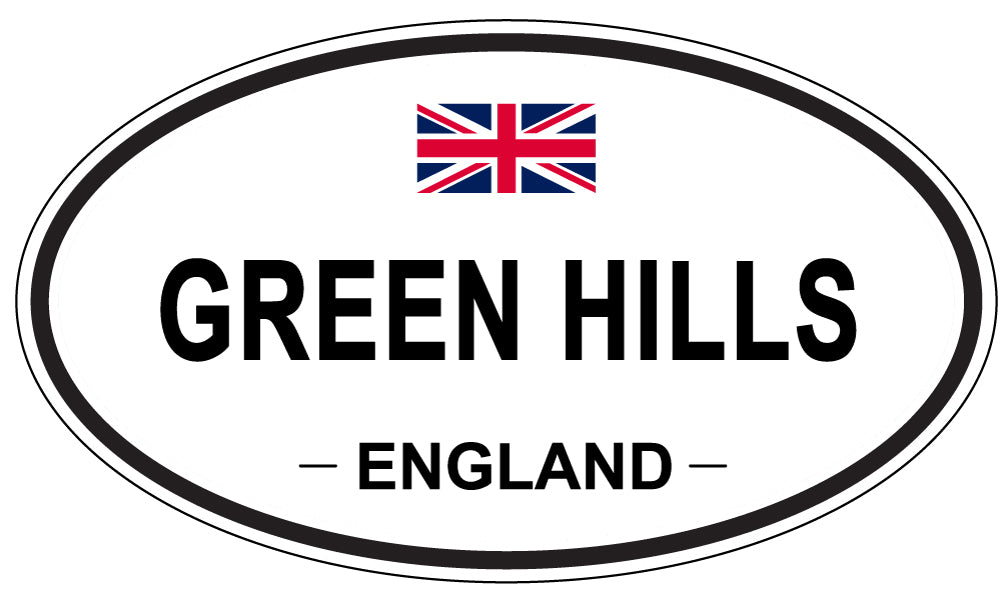 GREEN HILLS, England - Oval Magnet