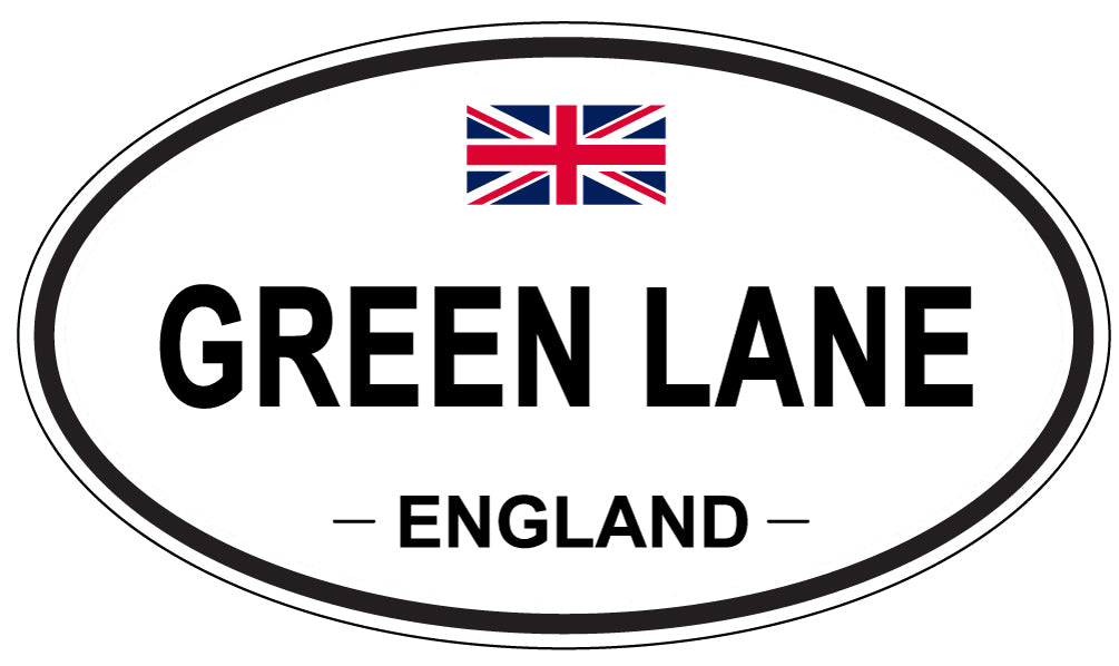 GREEN LANE, England - Oval Magnet
