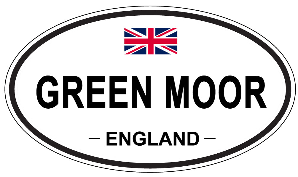 GREEN MOOR, ENGLAND - Oval Sticker