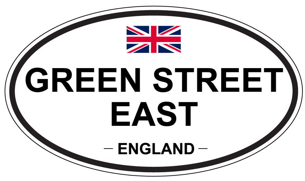 GREEN STREET EAST, ENGLAND - Oval Sticker
