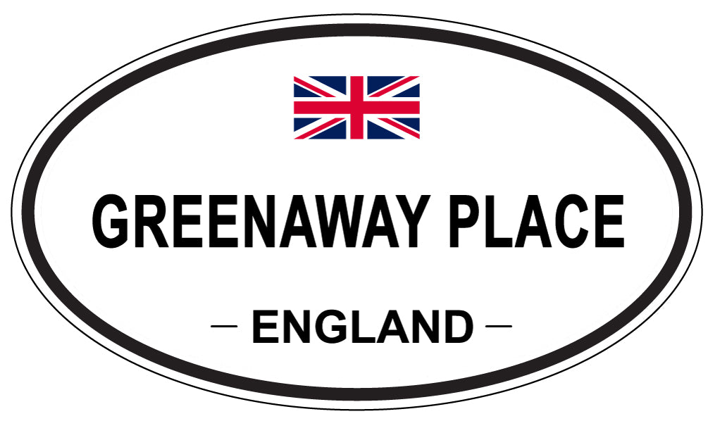 GREENAWAY PLACE, England - Oval Magnet
