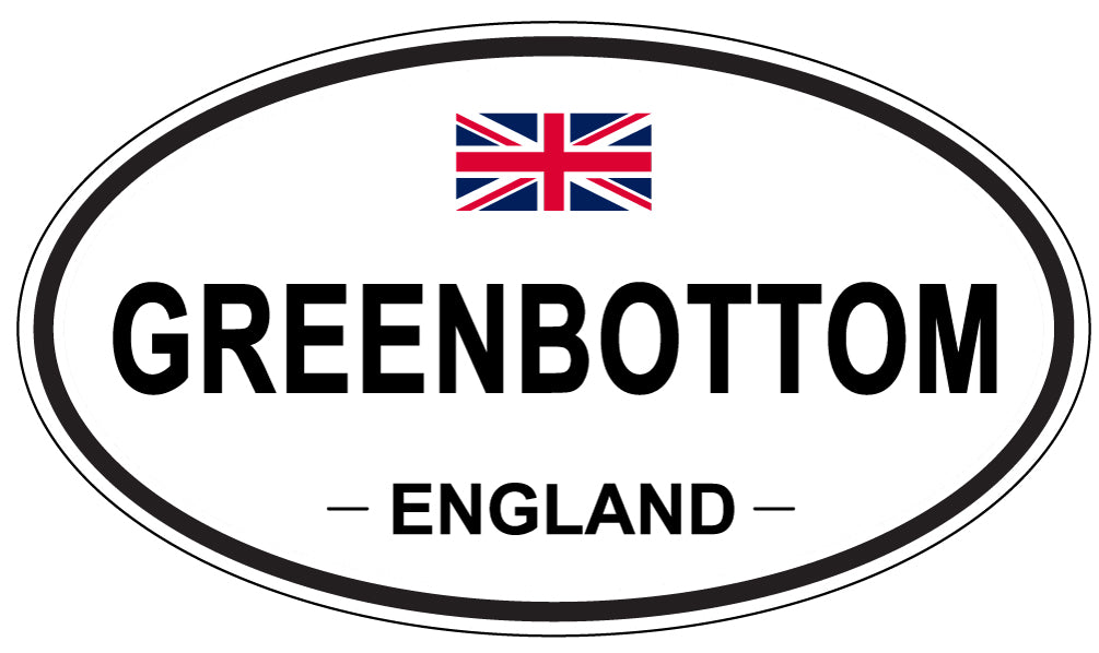 GREENBOTTOM, England - Oval Magnet