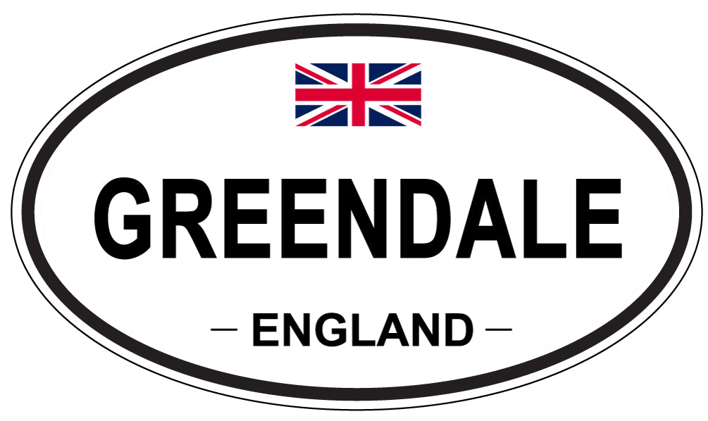 GREENDALE, ENGLAND - Oval Sticker