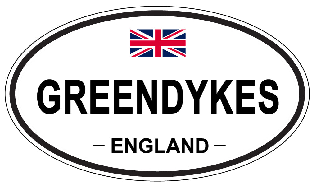 GREENDYKES, England - Oval Magnet