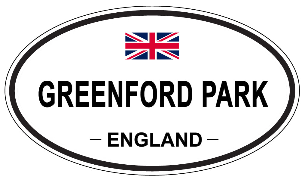 GREENFORD PARK, ENGLAND - Oval Sticker