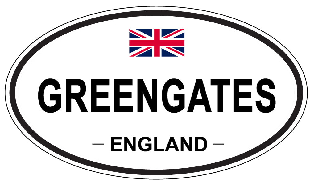GREENGATES, England - Oval Magnet