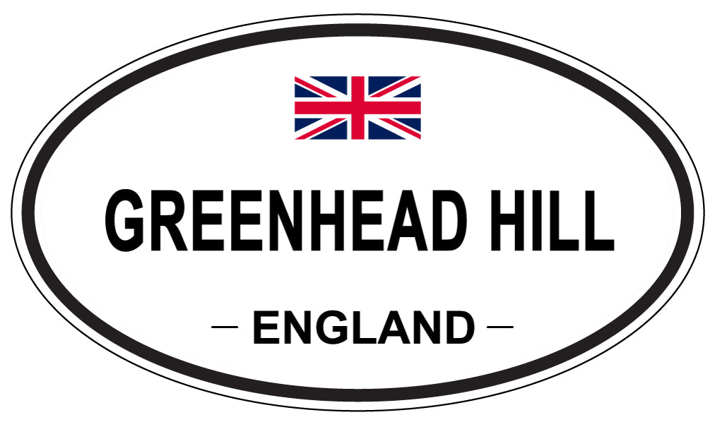 GREENHEAD HILL, England - Oval Magnet