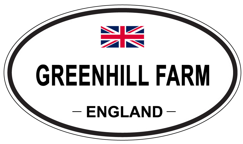 GREENHILL FARM, ENGLAND - Oval Sticker