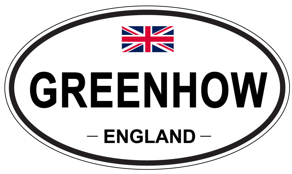 GREENHOW, ENGLAND - Oval Sticker