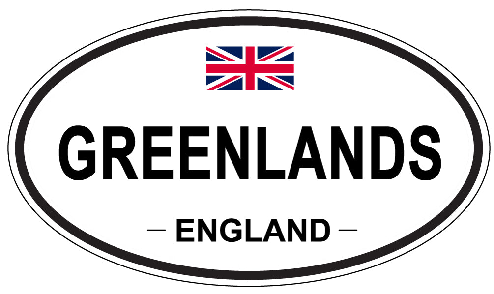 GREENLANDS, England - Oval Magnet