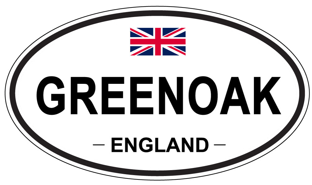 GREENOAK, England - Oval Magnet