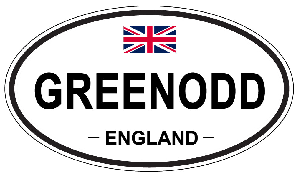 GREENODD, ENGLAND - Oval Sticker