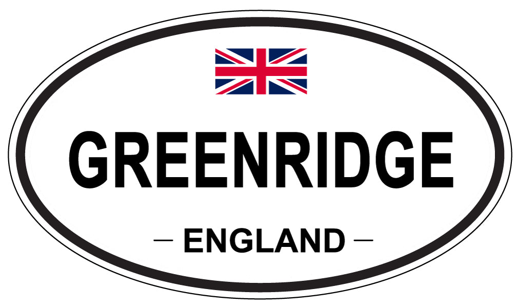 GREENRIDGE, England - Oval Magnet