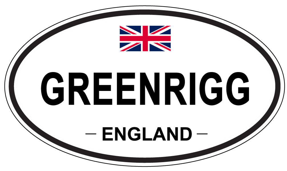 GREENRIGG, England - Oval Magnet