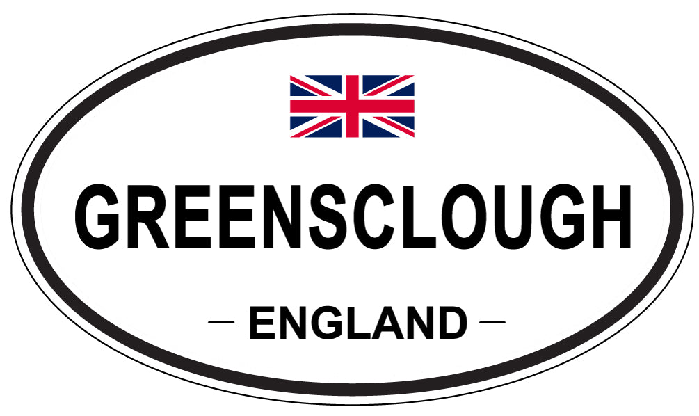GREENSCLOUGH, ENGLAND - Oval Sticker