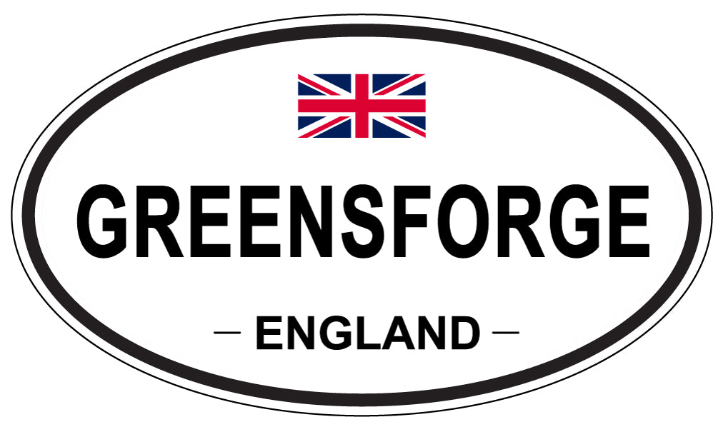 GREENSFORGE, ENGLAND - Oval Sticker