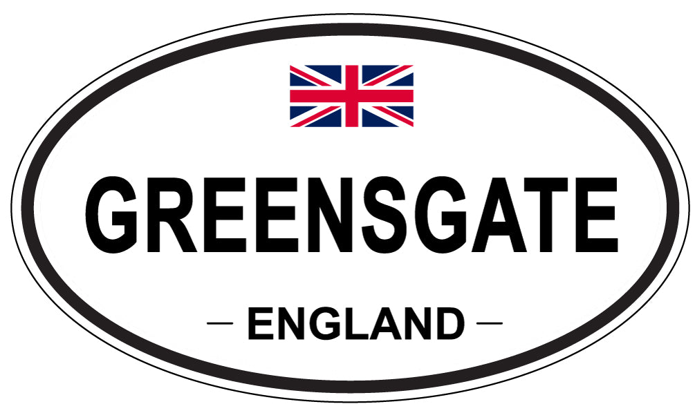 GREENSGATE, England - Oval Magnet