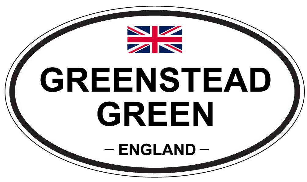 GREENSTEAD GREEN, England - Oval Magnet