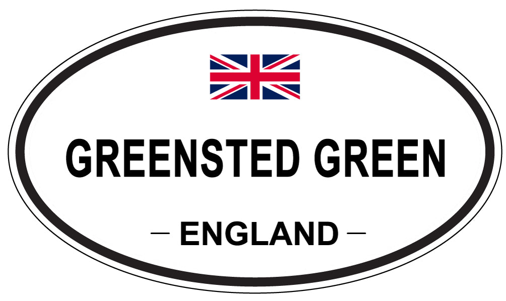 GREENSTED GREEN, ENGLAND - Oval Sticker