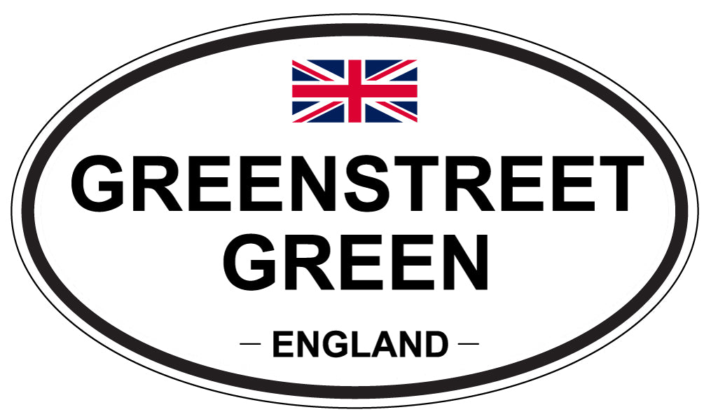 GREENSTREET GREEN, ENGLAND - Oval Sticker