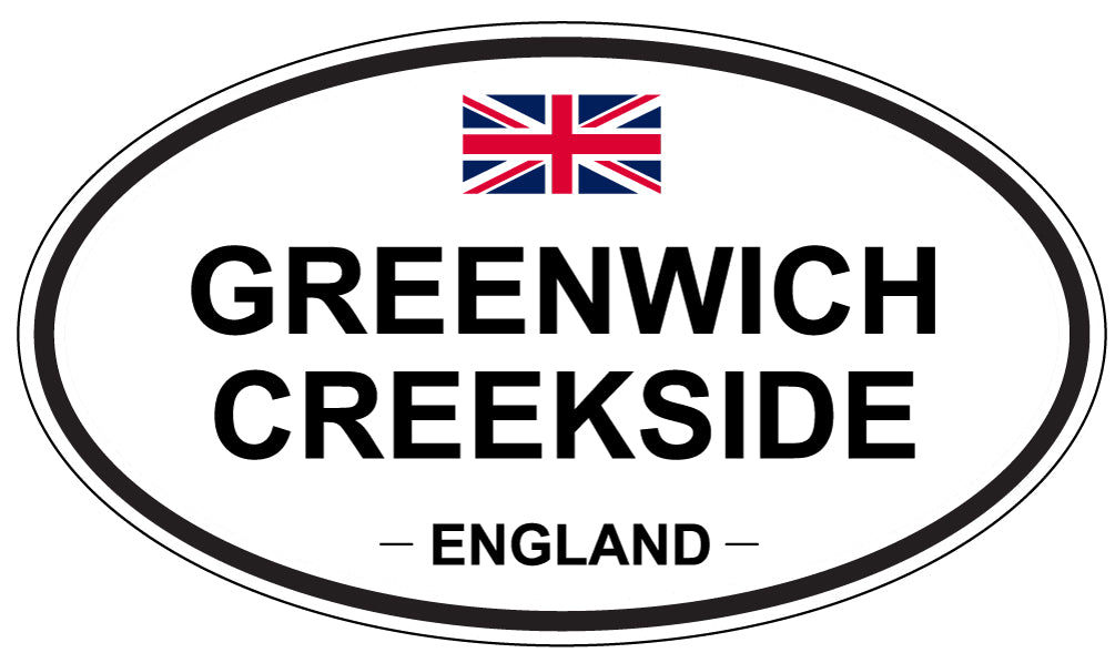 GREENWICH CREEKSIDE, England - Oval Magnet