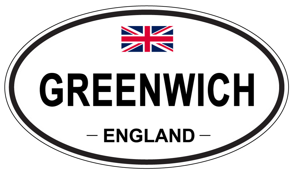 GREENWICH, ENGLAND - Oval Sticker