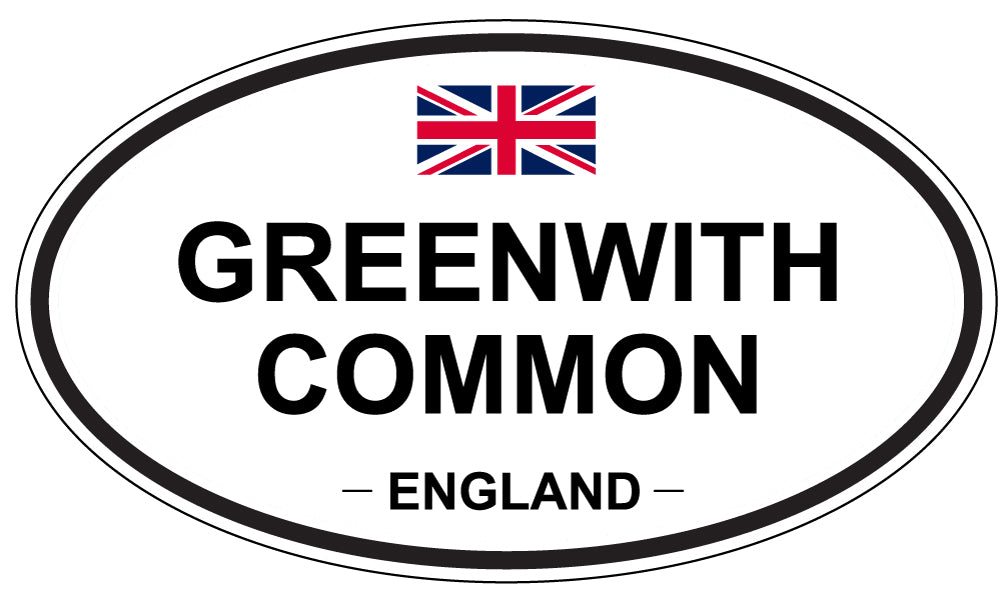 GREENWITH COMMON, ENGLAND - Oval Sticker