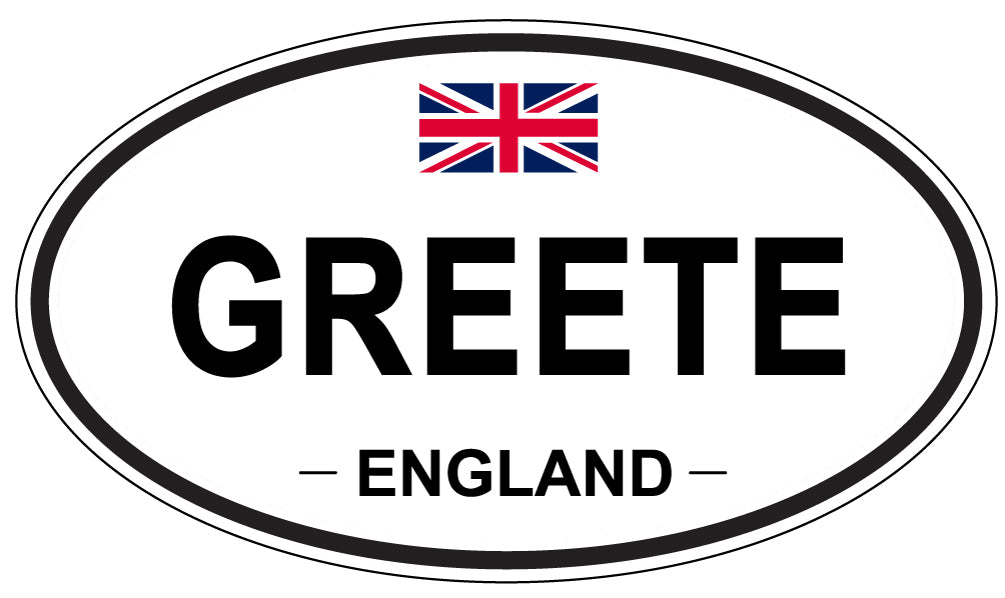 GREETE, England - Oval Magnet