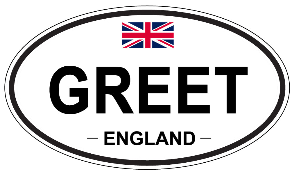 GREET, England - Oval Magnet