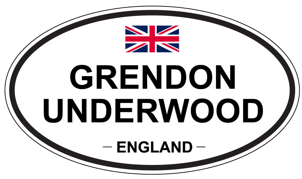 GRENDON UNDERWOOD, England - Oval Magnet